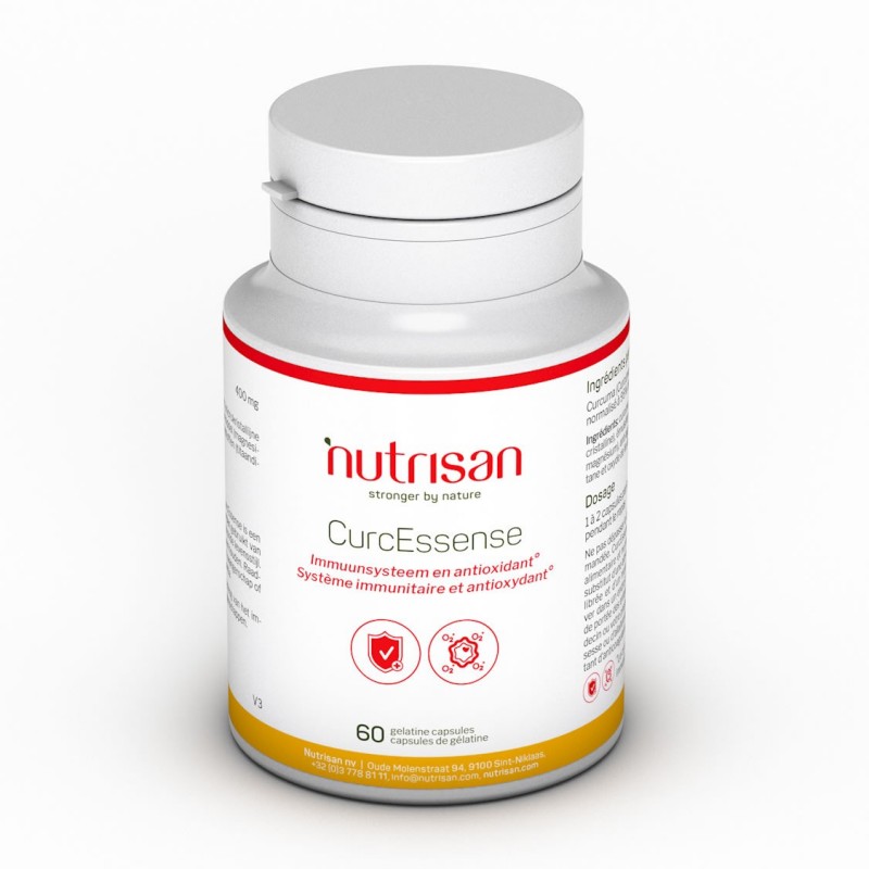 Nutrisan CurcEssense (Curcuma 95%) 60 Capsule Beneficii Curcuma: capacitate anti-inflamatorie, ajuta in ameliorarea depresiei, s
