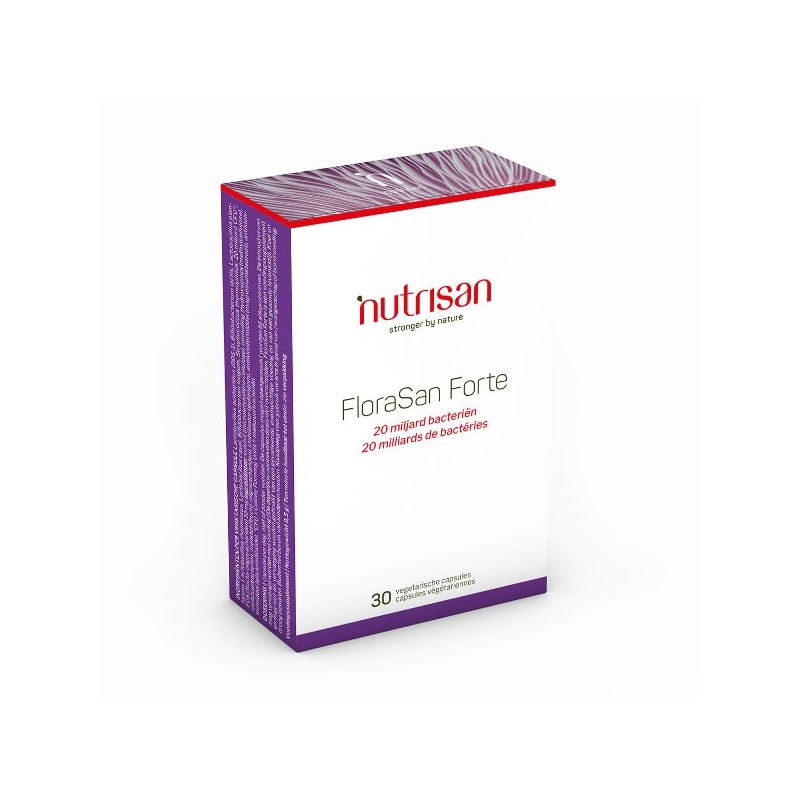 Florasan Forte 20 mld probiotice 30 capsule - Digestie sanatoasa si echilibru microbian Beneficii FloraSan Forte: combina 7 tipu
