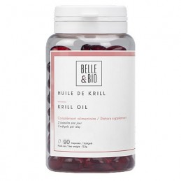 Ulei de krill 90 capsule moi, pentru colesterol rau, Belle&Bio Beneficii ulei de krill: sursa importanta de Omega-3 si astaxanti
