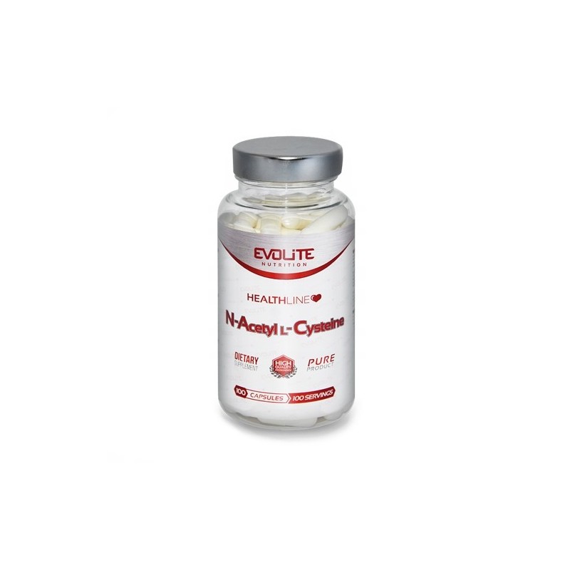 Evolite N-Acetyl L-Cysteine - 300mg - 100 Capsule Beneficii N-Acetil Cisteina: forma stabila de L-cisteina, sprijina sanatatea c