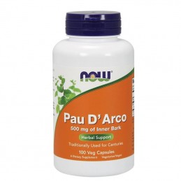Now Foods Pau D'Arco 500 mg - 100 Capsule Beneficii Pau d'Arco: pot ajuta la îmbunătățirea sănătății respiratorii, ajută la amel