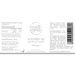 Vitamina D3, 1.000 UI picatura, 20 ml Beneficii Vitamina D3: mentinerea sanatatii dintilor si a oaselor, mentinerea functiei mus