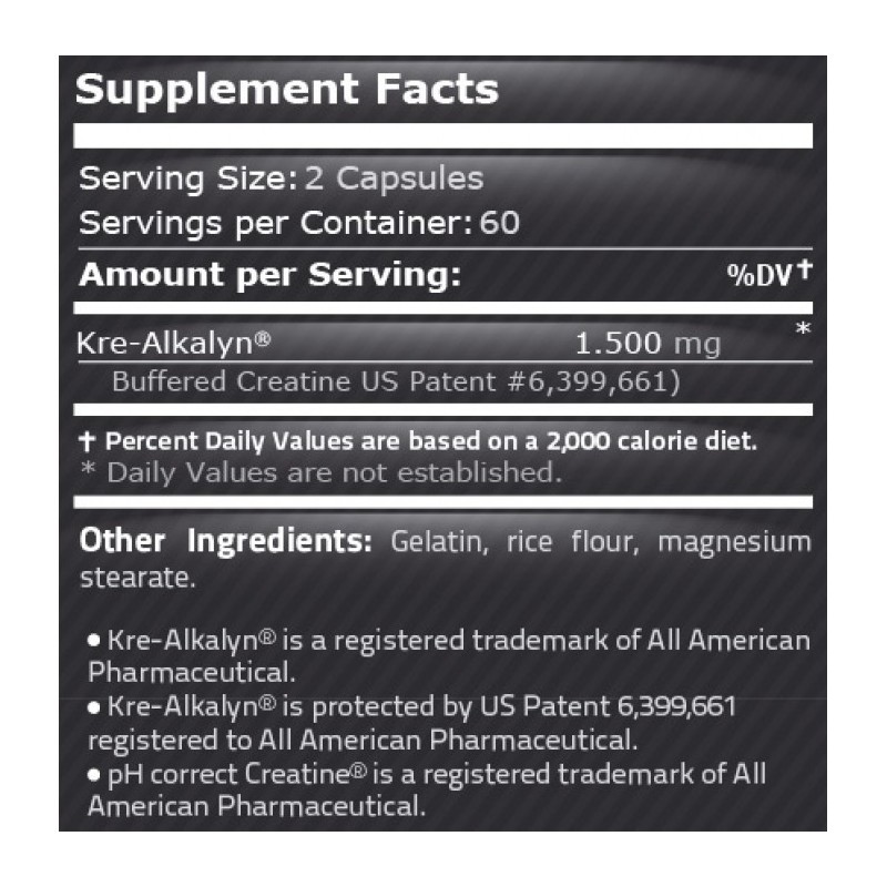 Pure Nutrition USA Kre Alkalyn Creatina 120 Capsule - 1 | YEO