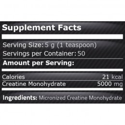 Creste semnificativ forta si puterea, refacere rapida dupa antrenamente intense, Pure Nutrition USA Creatina Micronizata, 250 g 