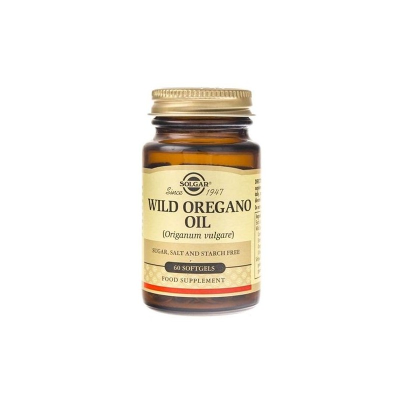 Solgar Ulei Oregano salbatic 175mg 60 Capsule Beneficii ulei de Oregano: ajuta la minimizarea problemelor usoare ale stomacului,