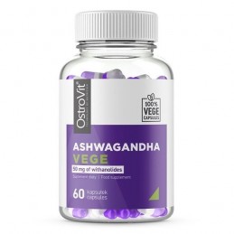 Reduce nivelul de zahăr din sânge, reduce nivelul de cortizol, ajuta la reducerea stresului, Ashwagandha Vege, 700 mg 60 Capsule
