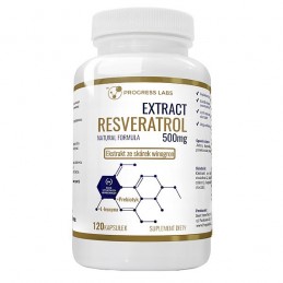 Resveratrol Extract 120 Capsule, Progress Labs Beneficii Resveratrol: mentine sanatatea colonului, antioxidant natural puternic 
