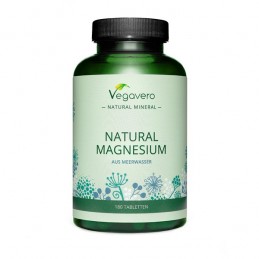 Funcționarea normală a celulelor, nervilor, mușchilor, oaselor și a inimii, Natural Magneziu 300 mg, 180 Tablete Magneziul este 
