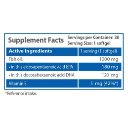 Omega 3, 1000 mg, 30 Capsule, HS Labs Beneficiile Omega 3 ulei de peste: ofera un raport de 3:2 bazat pe dovezi de EPA:DHA, prom