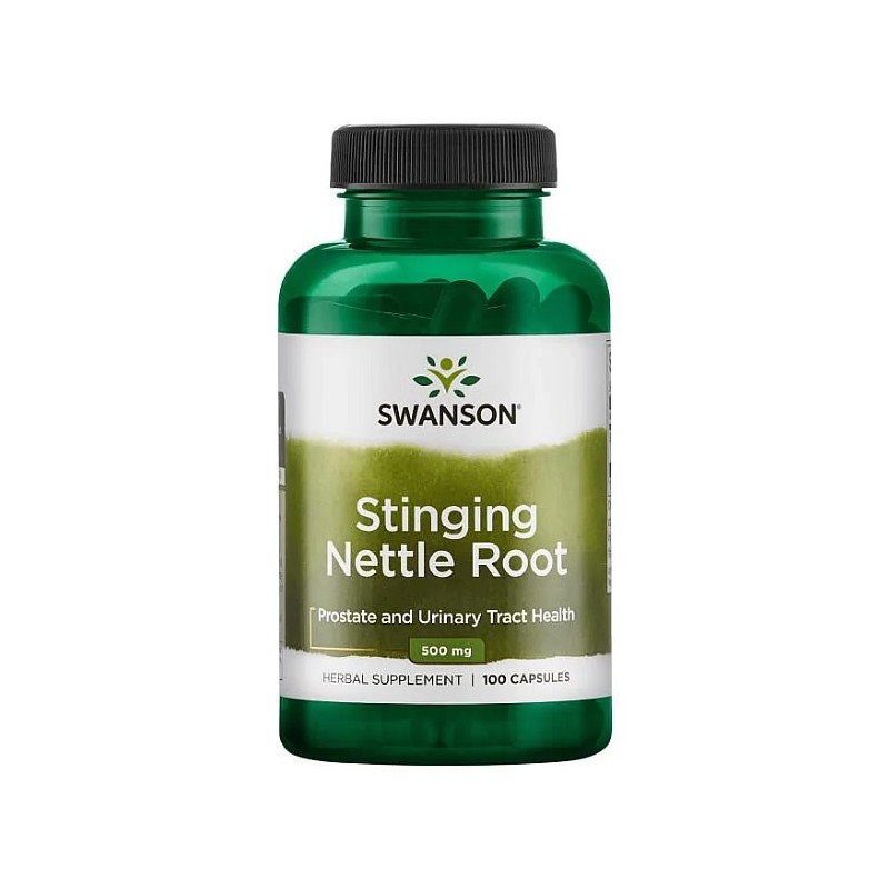 Swanson Stinging Nettle Root 500 mg (Radacină de Urzica), 100 capsule – Suport Prostata si Tract Urinar Beneficii urzica: ajuta 