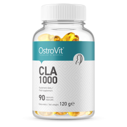 CLA Slim Line 1000 mg, 90 Caps- Accelerează arderea de grăsimi, ajuta la pierderea in greutate, reglează nivelul colesterolului 
