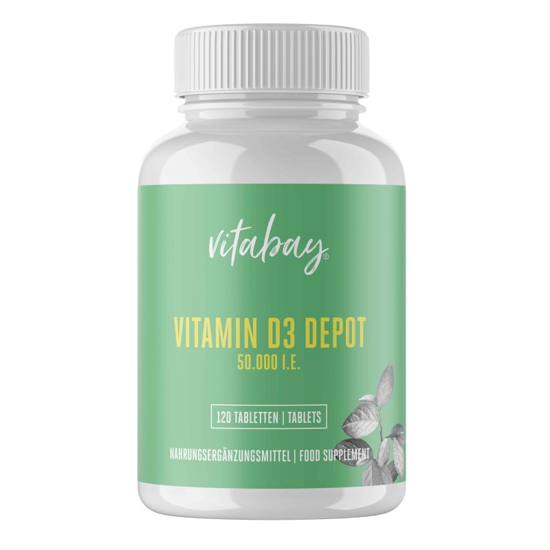 Ajuta la mentinerea sanatatii oaselor, suport pentru sistemul imunitar, Vitamina D3 - 50.000 UI, 120 Tablete Beneficii Vitamina 