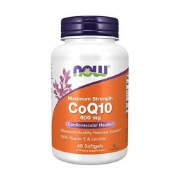 Now Foods Coenzima Q10 Super Forte 600mg 60 Capsule Beneficii Coenzima Q10: promovează sănătatea inimii, imbunătățește imunitate