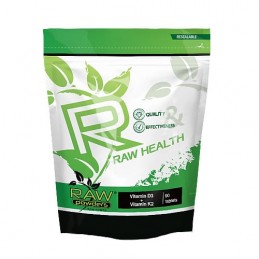 RAW Powders Vitamina D3 + K2 90 Tablete - Oase si Imunitate BENEFICII VITAMINA D3 + K2: creste mineralizarea oaselor și a dințil