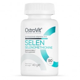Seleniu Selenometionina 100 mcg 220 Pastile, OstroVit Beneficii Seleniu: antioxidant ce inhiba radicalii liberi, repara celulele
