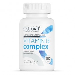 Vitamin B Complex 90 Tablete, OstroVit B complex beneficii: Susține funcția cardiovasculară și producția de energie, întăresc im
