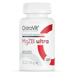 MgZB ultra, Magneziu, Zinc, B6 120 Tablete- Ajută la menținerea oaselor sănătoase, susține procesul de anabolism Componentele pr