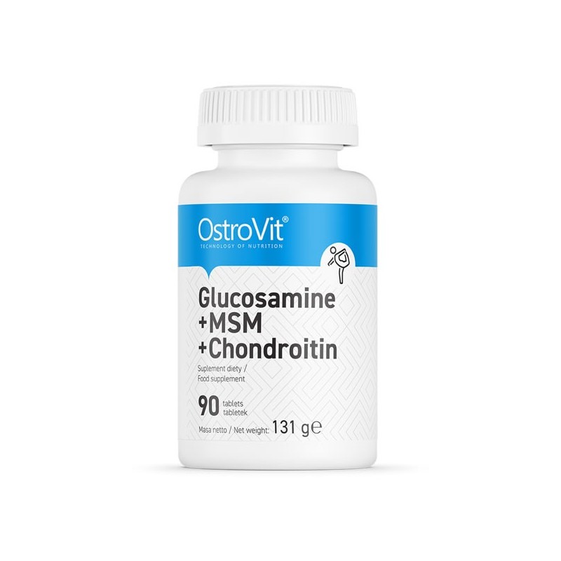 Glucosamine + MSM + Chondroitin 90 Tablete (Glucozamina, Articulatii, incheieturi, ligamente sanatoase)
