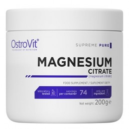 OstroVit Supreme Pure Magnesium Citrate 200 grame Beneficii magneziu citrat: regleaza tensiunea arteriala, combate migrenele, co