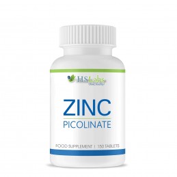 HS Labs Zinc Picolinat 15 mg 150 tablete – Absorbtie Ridicata Beneficii Zinc: se absoarbe usor in organism, imbunatateste sistem