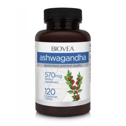 Ashwagandha, 120 pastile, Reduce nivelul de zahăr din sânge, reduce nivelul de cortizol, ajuta la reducerea stresului Beneficii 