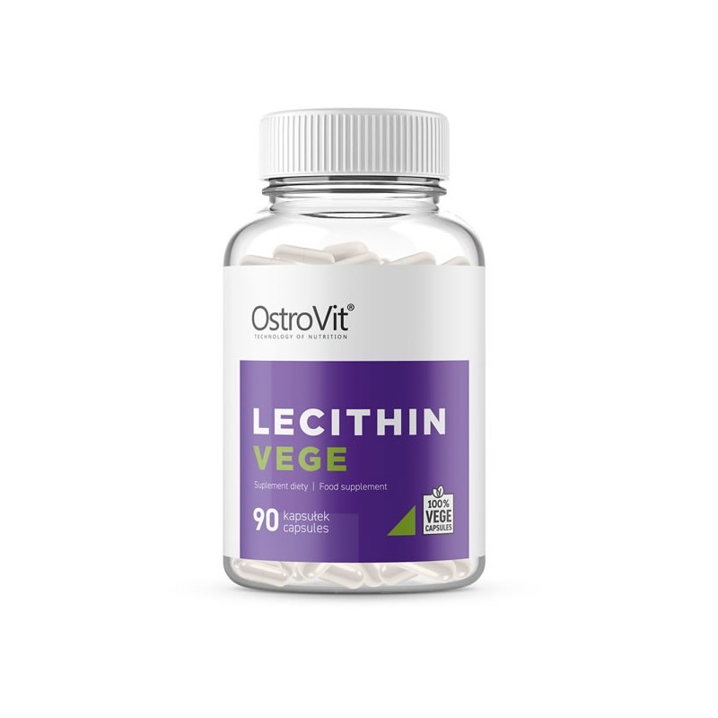 Lecithin VEGE 90 Capsule- Contribuie la scăderea colesterolului LDL si crește colesterolul HDL Beneficii Lecitina: Lecitina cons
