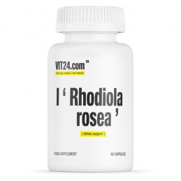 VIT24.com Rhodiola Rosea 90 Capsule Beneficii Rhodiola: excelent in ameliorarea disfunctiei sexuale masculine, creste apetitul, 