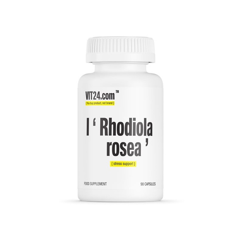 Supliment alimentar Rhodiola Rosea 90 Capsule, VIT24 Beneficii Rhodiola: excelent in ameliorarea disfunctiei sexuale masculine, 