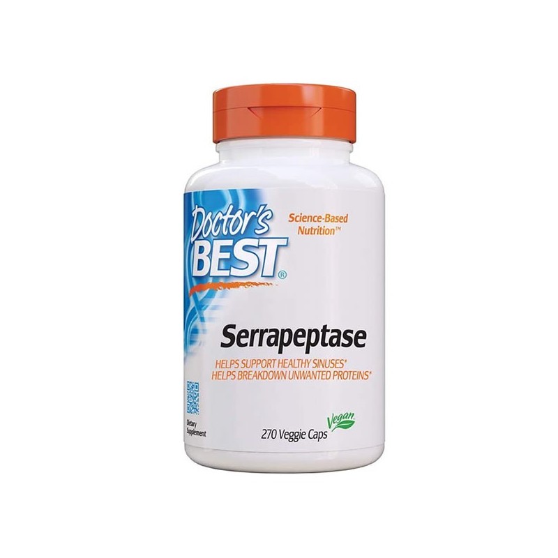 Doctor's Best Serrapeptase 40.000 SPU 270 Capsule Beneficii Serrapeptase: imbunătățește activitatea antibioticelor și luptă împo