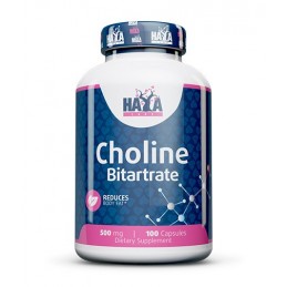 Choline Bitartrate, 500mg 100 Capsule, Sprijină sănătatea inimii și sănătatea ficatului, reduce grasimea corporala Beneficii Col