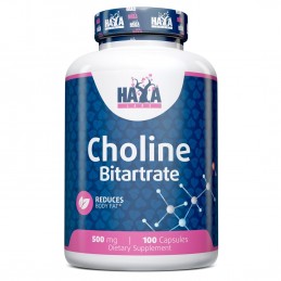 Colina Bitartrate, 500mg - 100 Capsule (sprijină sănătatea inimii și sănătatea ficatului, reduce grasimea corporala) Beneficii C