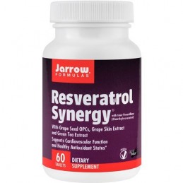 Mentine sanatatea colonului, antioxidant natural puternic care protejeaza ADN-ul, Resveratrol Synergy, 60 Tablete Beneficii Resv