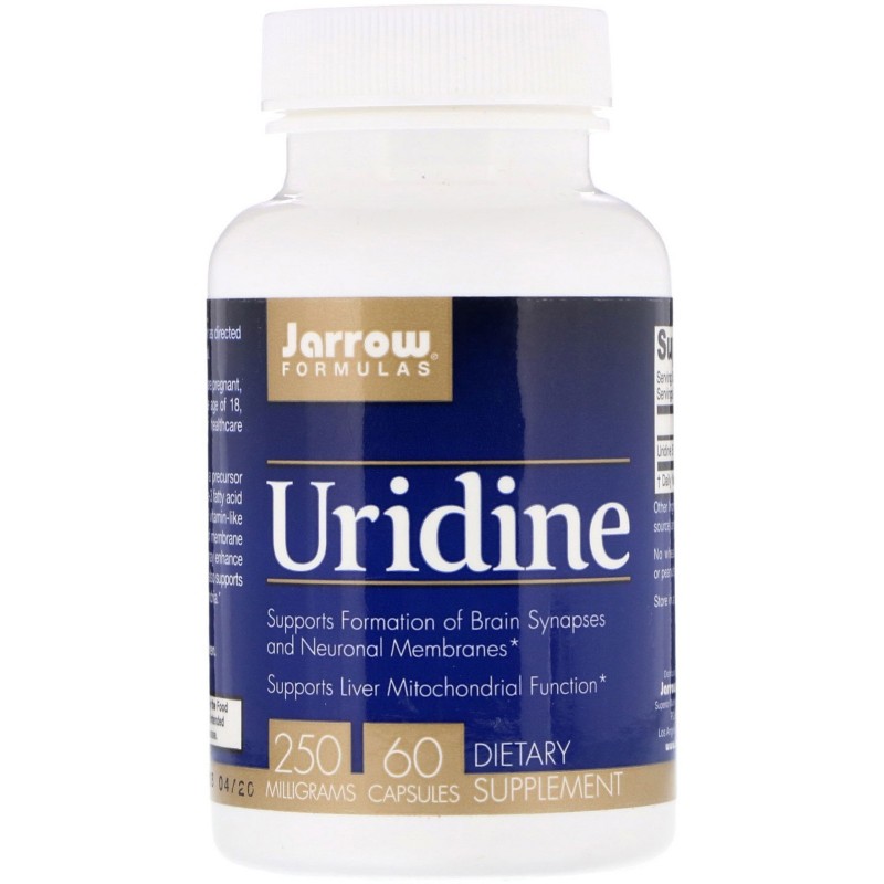 Stimuleaza reproducerea neuronilor, actioneaza ca si un neurotransmitator, Uridine 250 mg, 60 capsule Beneficii Uridina: stimule