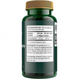 Swanson Fosfatidilserina 100 mg 30 capsule (Phosphatidylserine) Beneficii Fosfatidilserina: mentine o minte sanatoasa, recomanda