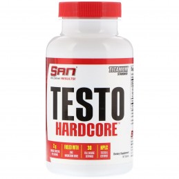 SAN Testo Hardcore - 90 Tablete Testo Hardcore: Cresteti productia naturala de tes-tosteron, 2 grame de tribulus terrestris pe p