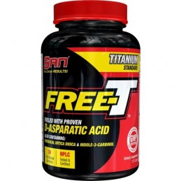 SAN Free-T (Acid Aspartic) - 120 Capsule Cresteti testosteronul liber (Free-T) pentru mai multi muschi, forta si rezistenta, rec
