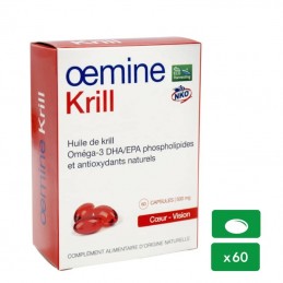 Oemine Neptune Krill Oil 60 gelule Beneficii ulei Neptune Krill: De 48 de ori mai puternic si eficient decat Omega 3 din peste, 