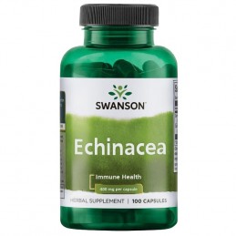 Supliment alimentar Echinacea 400 mg - 100 Capsule (Supliment cresterea imunitatii, impotriva racelii)- Swanson Beneficii Echina