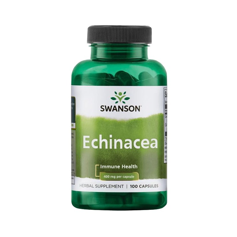 Swanson Echinacea 400mg 100 Capsule – Imunitate & Raceala Beneficii Echinacea: creste imunitatea natural, benefica pe timp de ia