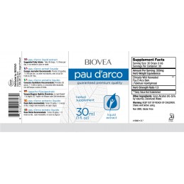 Pau D'arco lichid picaturi 30 ml Beneficii Pau d'Arco- poate ajuta la imbunatatirea sanatatii respiratorii, ajuta la ameliorarea