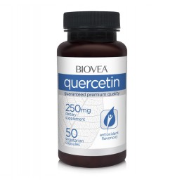 Quercetin 250mg 50 capsule, Biovea Beneficii Quercetin: ajută la susținerea sistemului imunitar, poate reduce simptomele alergie