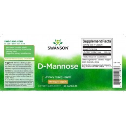 Swanson D-Mannose (D-Manoză) 700 mg – 60 capsule vegetale ✅ Beneficii D-Mannose (D-Manoză) 700 mg



✔️ Ajută la eliminarea bact