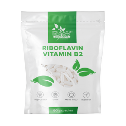 Conversia proteinelor în energie, suport pentru o vedere buna, Riboflavina (Vitamina B2) 100mg 60 Capsule Beneficii Vitamina B2: