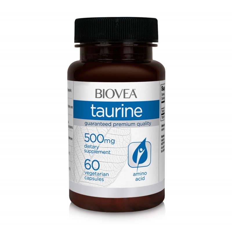 Taurina 500mg 60 capsule Beneficii Taurina: sprijină echilibrul zaharului din sânge, susține tensiunea arterială sănătoasă, susț
