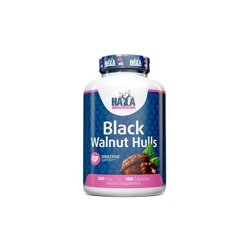 Haya Labs Coaja de nuc neagru 500mg 100 Capsule Beneficii Coaja de nuc neagru: Tonic pe bază de plante pentru a promova activita