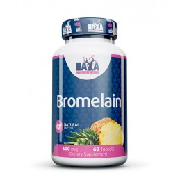 Haya Labs Bromelain 500mg 2000 GDU 60 Tablete Beneficii Bromelaina: sprijină sănătatea sinusurilor și promovează răspunsul hista