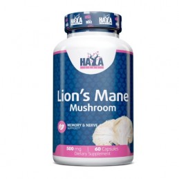 Ciuperca Coama Leului- 500mg 60 Capsule  (ajută in ameliorarea simptomelor ușoare de depresie și anxietate) Beneficii Lion's Man