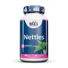 Haya Labs Nettles (urzica) 400mg 60 Capsule (Supliment naturist pentru prostata) Beneficii urzica: ajuta la eliminarea calculilo