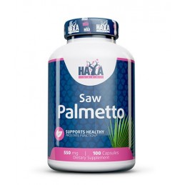 Haya Labs Saw Palmetto 550mg 100 Capsule (Prostata tratament naturist, prostata marita) Beneficii Saw Palmetto: amelioreaza hipe