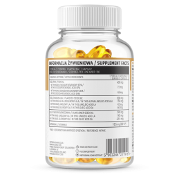 OstroVit Omega 3-6-9 180 Capsule – Inima & Colesterol OMEGA 3-6-9: Sprijină sănătatea inimii si un nivel sănătos de colesterol, 